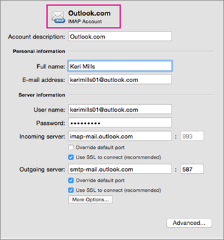 how to configure office 365 in outlook for mac